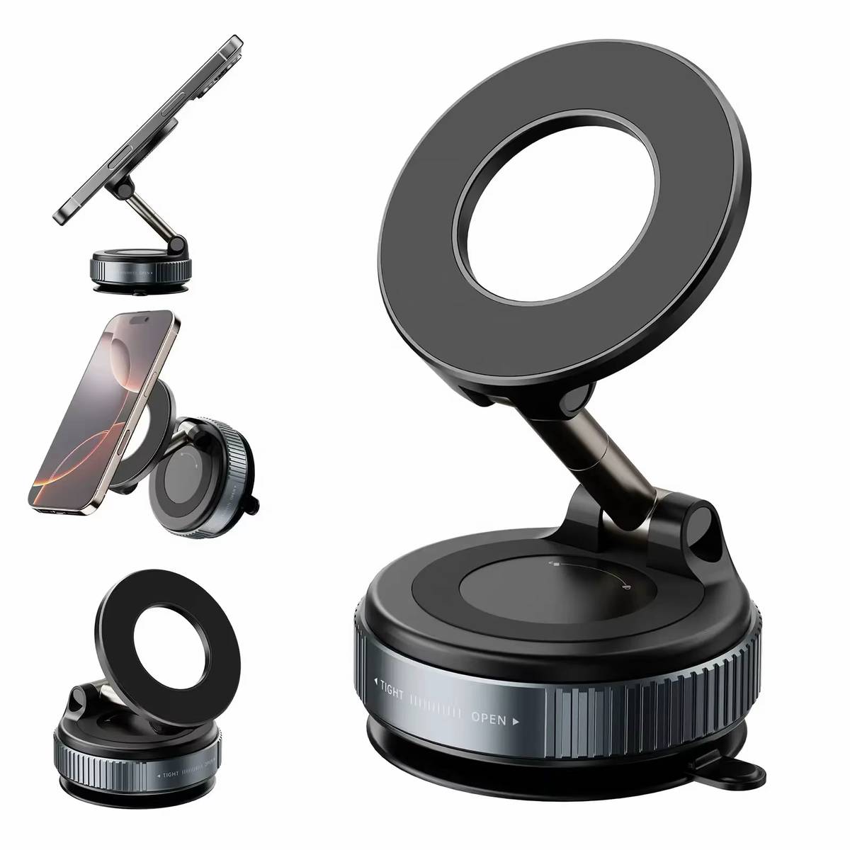حامل الهاتف - vacuum magnetic phone holder